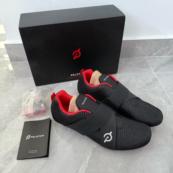 Men’s Peloton Altos Cycling Bike Shoes Cleats Hook & Loop Strap Size M 13 W 14.5 - Picture 2 of 15